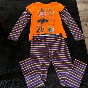 Girls Halloween Long Sleeve Tee & Leggings Set